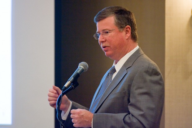 Mike Rippey speaks to Lakeshore Chamber
